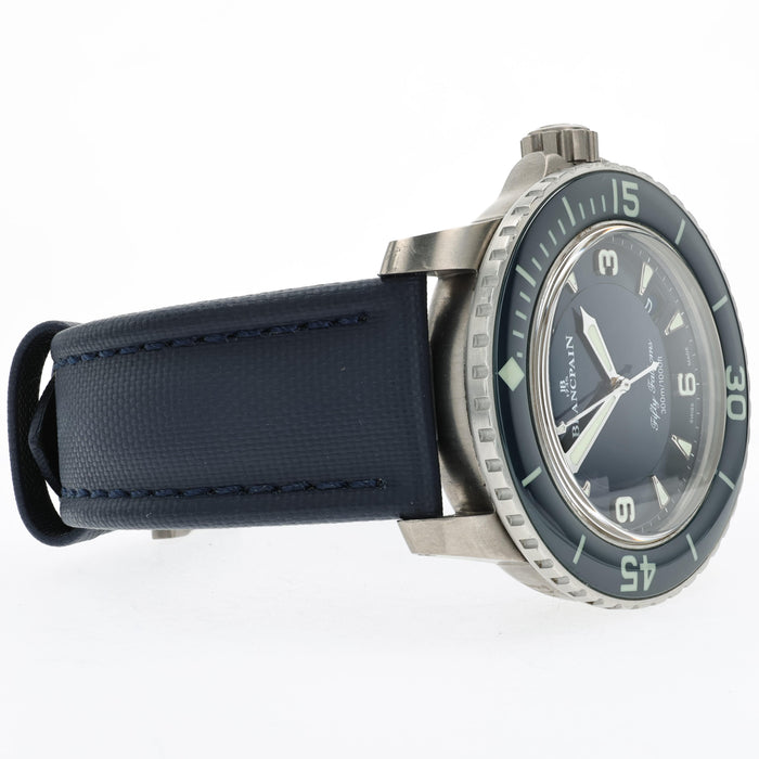 Blancpain Fifty Fathoms Blue Dial Automatic Date Titanium 45MM 5015-1130-52A