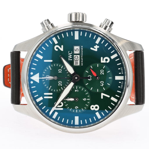IWC Pilot's Chronograph 43mm Green Dial Stainless Steel IW378005