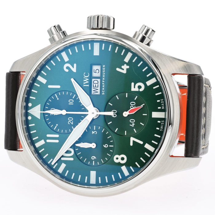 IWC Pilot's Chronograph 43mm Green Dial Stainless Steel IW378005