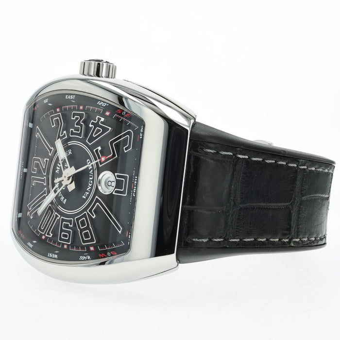 Franck Muller Vanguard Automatic Black Dial Stainless Steel V 45 SC DT