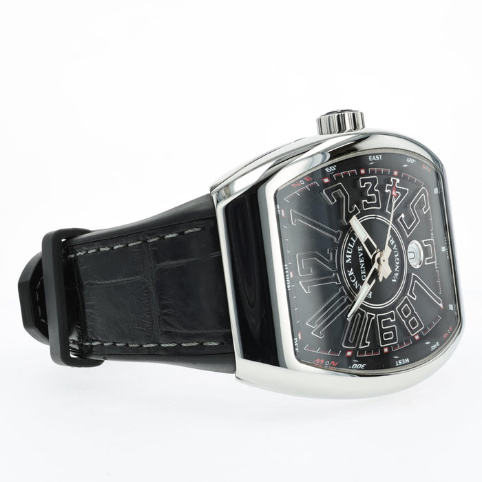 Franck Muller Vanguard Automatic Black Dial Stainless Steel V 45 SC DT