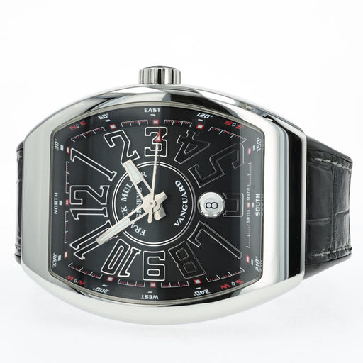Franck Muller Vanguard Black Dial Stainless Steel V 45 SC DT AC.NR