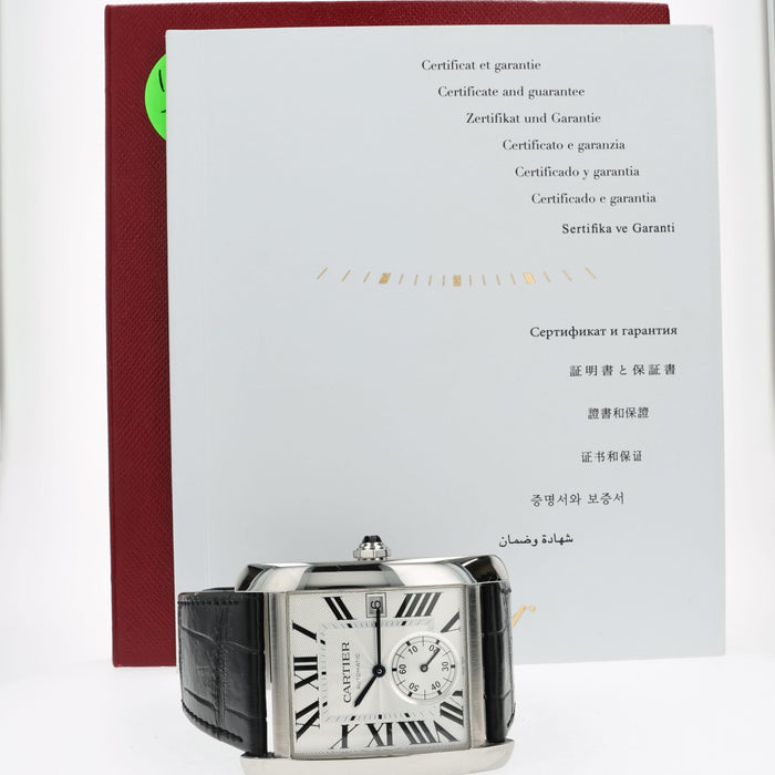 Cartier Tank MC Silver Dial Automatic Stainless Steel W5330003 3589