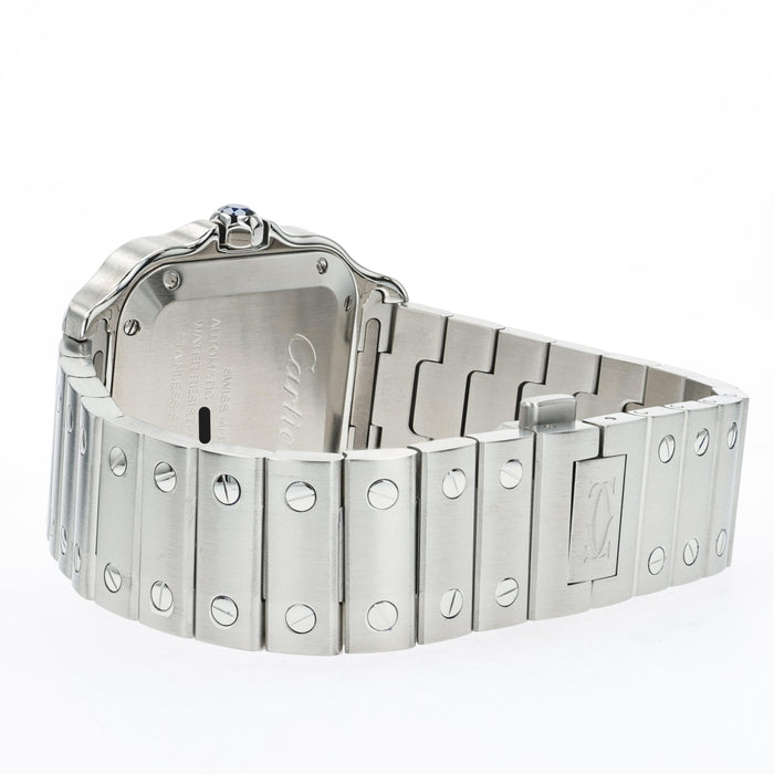 Cartier Santos Medium Green Dial Stainless Steel WSSA0061 4075