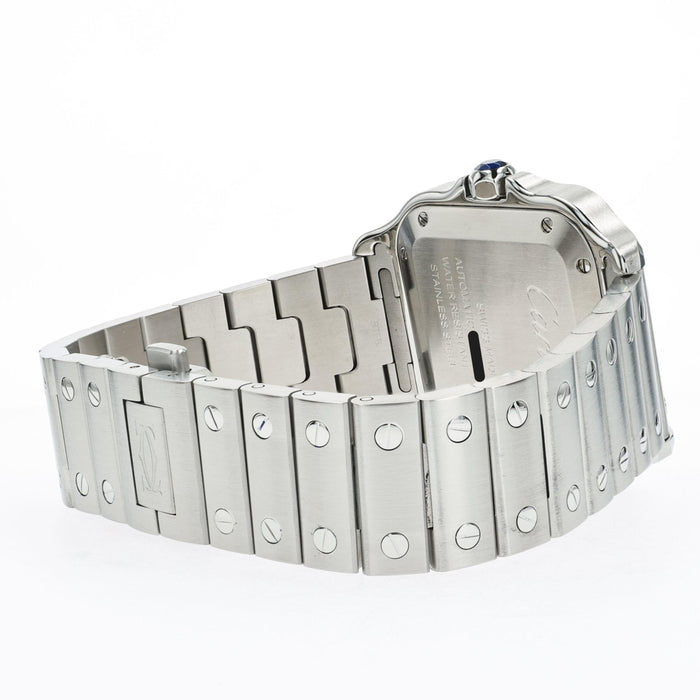 Cartier Santos Medium Green Dial Stainless Steel WSSA0061 4075