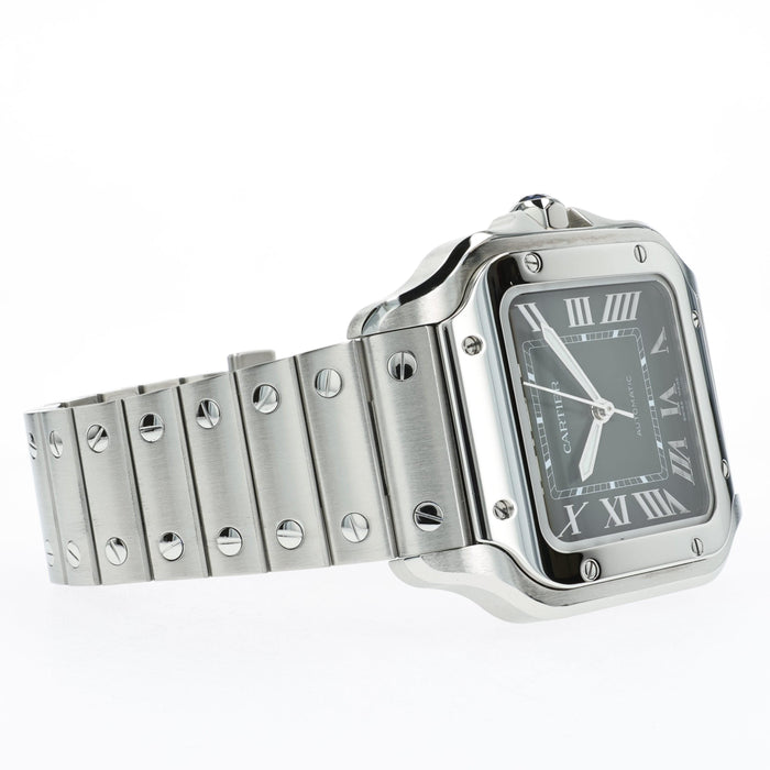 Cartier Santos Medium Green Dial Stainless Steel WSSA0061 4075