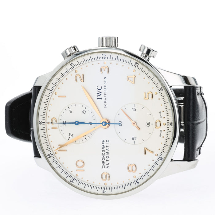 IWC Portuguese Chronograph White Dial Stainless Steel IW371445