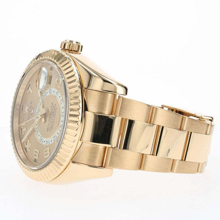 Rolex Sky-Dweller Solid 18kt Yellow Gold Champagne Dial 326938