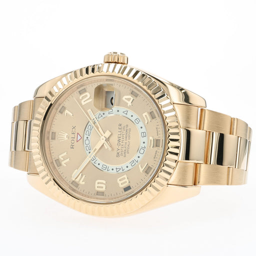 Rolex Sky-Dweller Solid 18kt Yellow Gold Champagne Dial 326938
