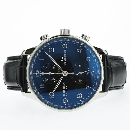 IWC Portuguese Chronograph Black Dial Stainless Steel IW371447