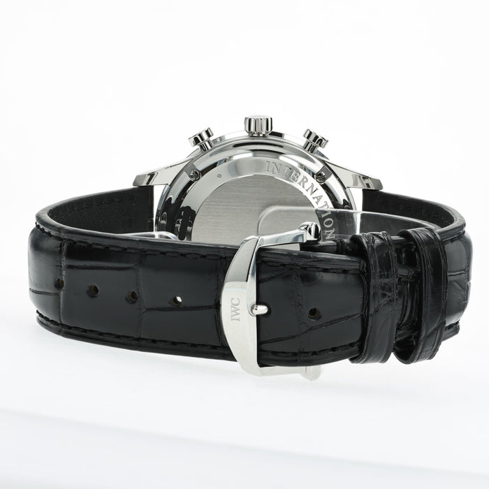 IWC Portuguese Chronograph Black Dial Stainless Steel IW371447