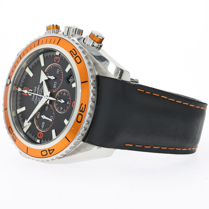 Omega Seamaster Planet Ocean Chronograph Black Dial Orange Bezel  2918.50.82