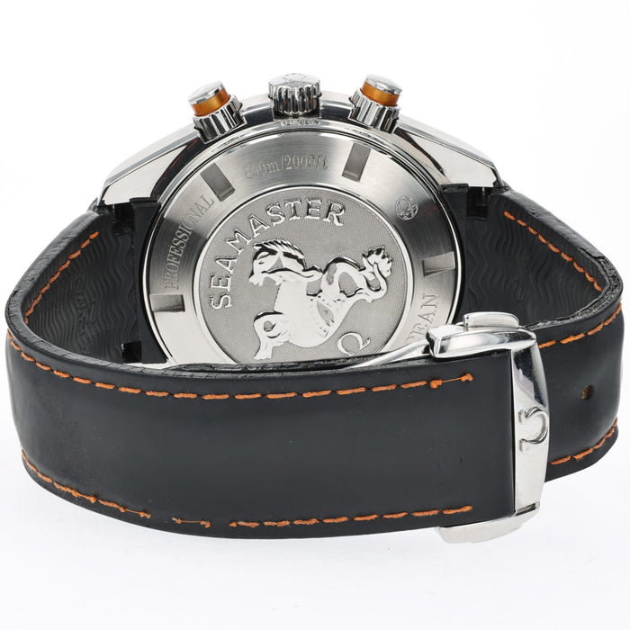 Omega Seamaster Planet Ocean Chronograph Black Dial Orange Bezel  2918.50.82