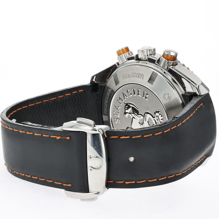 Omega Seamaster Planet Ocean Chronograph Black Dial Orange Bezel  2918.50.82