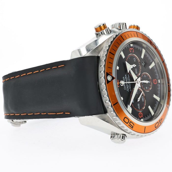 Omega Seamaster Planet Ocean Chronograph Black Dial Orange Bezel  2918.50.82