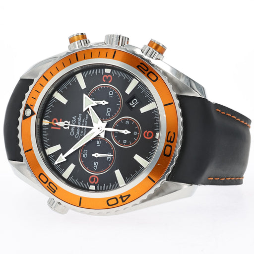 Omega Seamaster Planet Ocean Chronograph Black Dial Orange Bezel  2918.50.82