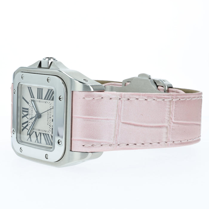 Cartier Santos 100 Medium Automatic Stainless Steel W20126X8 2878