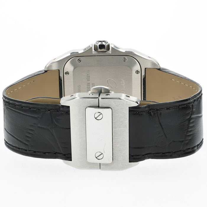 Cartier Santos 100 Medium Silver Dial Stainless Steel Automatic W20106X8 2878