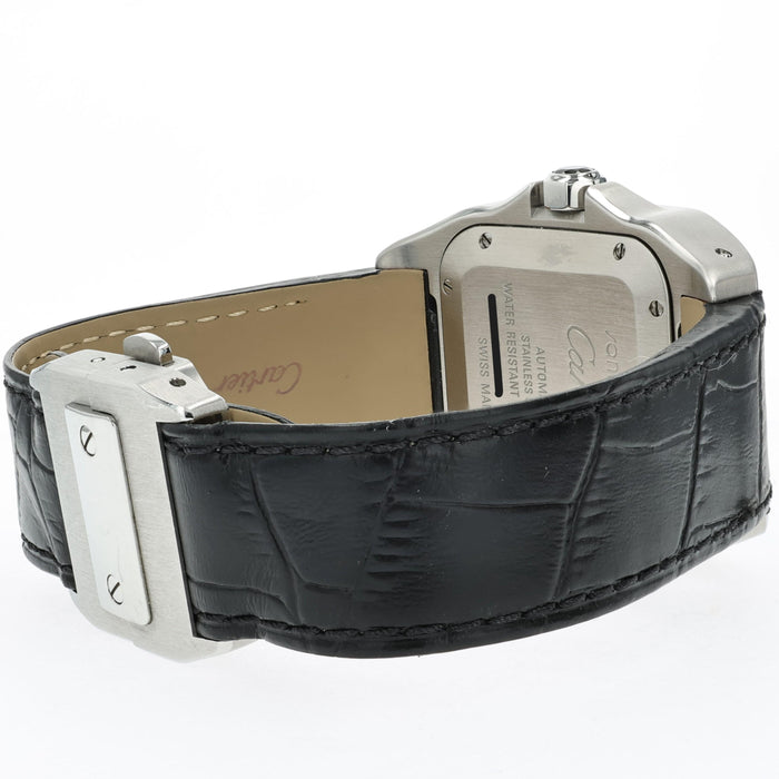 Cartier Santos 100 Medium Silver Dial Stainless Steel Automatic W20106X8 2878