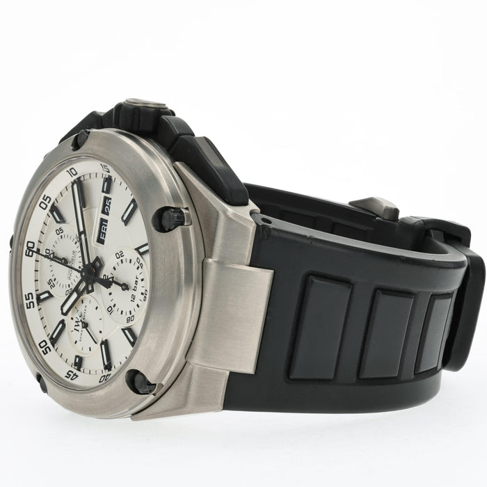 IWC Ingenieur Double Chronograph Titanium White Dial IW386501