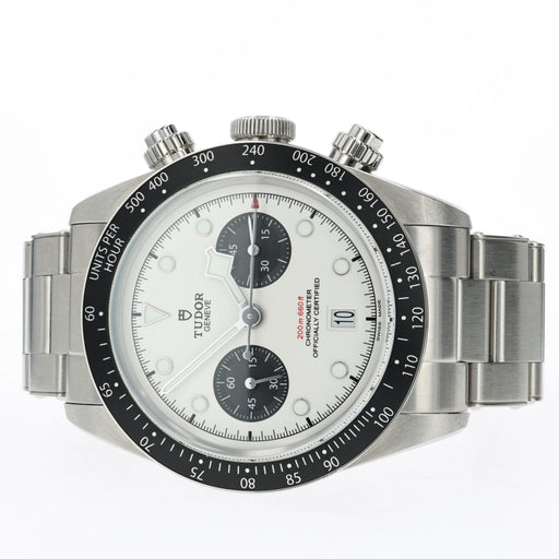 Tudor Black Bay White Dial Panda Chronograph Stainless Steel 79360N