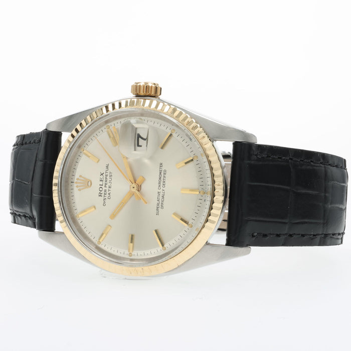 Rolex Datejust 36 Silver Dial 18K Yellow Gold and Stainless Steel 1601