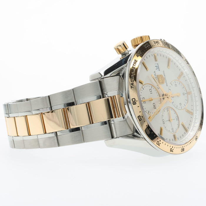 Tag Heuer Carrera Calibre 16 Chronograph White Dial Automatic CV2050-2