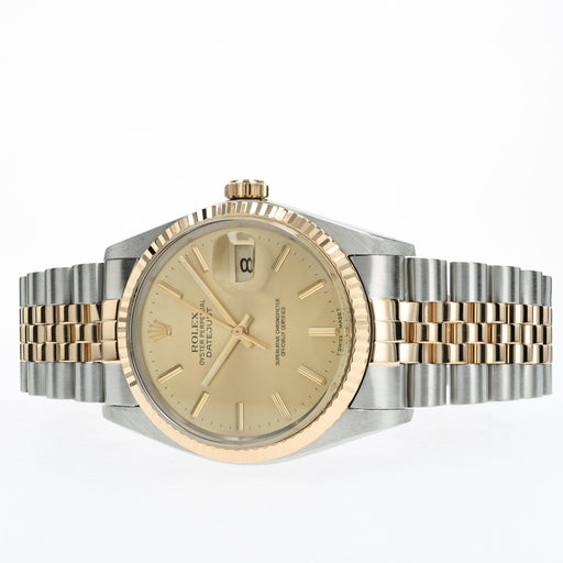 Rolex Datejust 36mm Champagne Dial 18kt Yellow Gold & Stainless Steel 16013