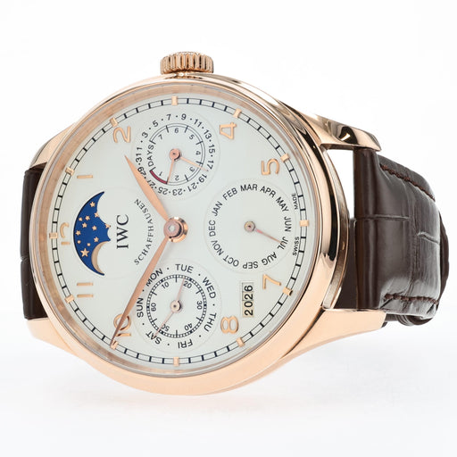 IWC Portuguese Perpetual Calendar Solid 18kt Rose Gold IW502306