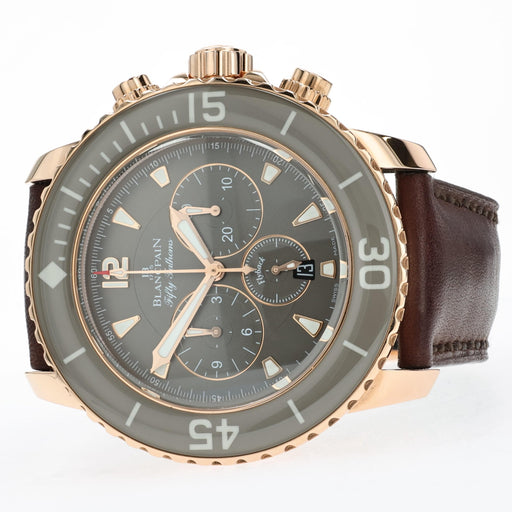 Blancpain Fifty Fathoms Solid 18kt Rose Gold Chronograph 5085F-3634-63A