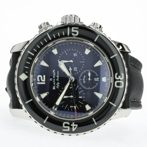 Blancpain Fifty Fathoms Black Dial Chronograph Stainless Steel 5085F-1130-52A