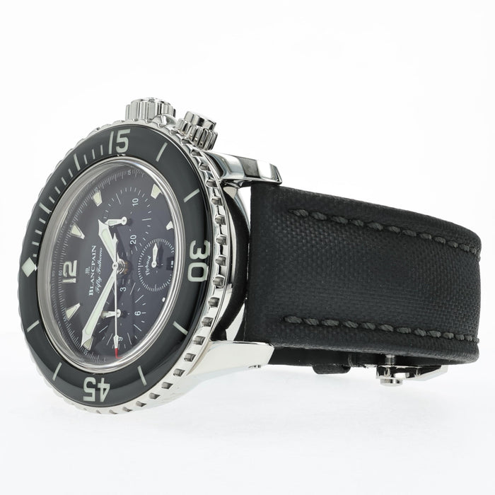 Blancpain Fifty Fathoms Black Dial Chronograph Stainless Steel 5085F-1130-52A