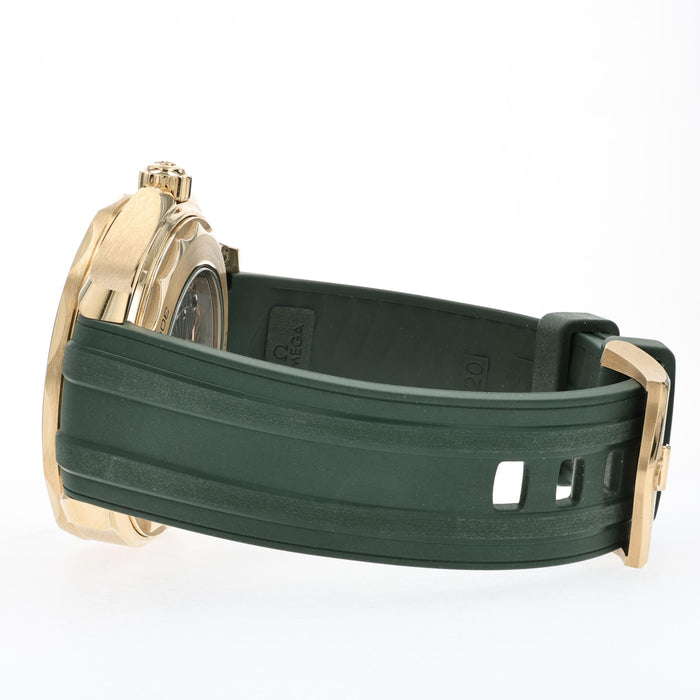 Omega Seamaster 300m Green Dial Solid 18kt Yellow Gold 210.62.42.20.10.001