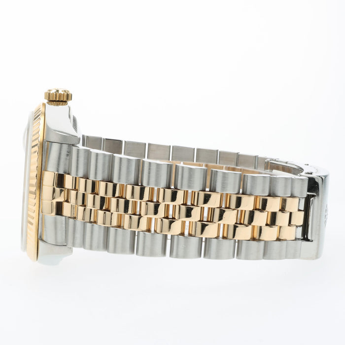 Rolex Datejust 36 Gold Tapestry Dial 18k Yellow Gold and Stainless Steel 16233