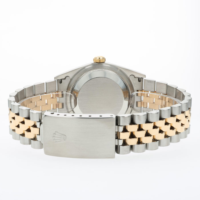 Rolex Datejust 36 Gold Tapestry Dial 18k Yellow Gold and Stainless Steel 16233