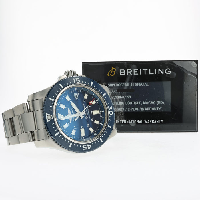 Breitling Superocean 44 Special Blue Dial Stainless Steel Y17393