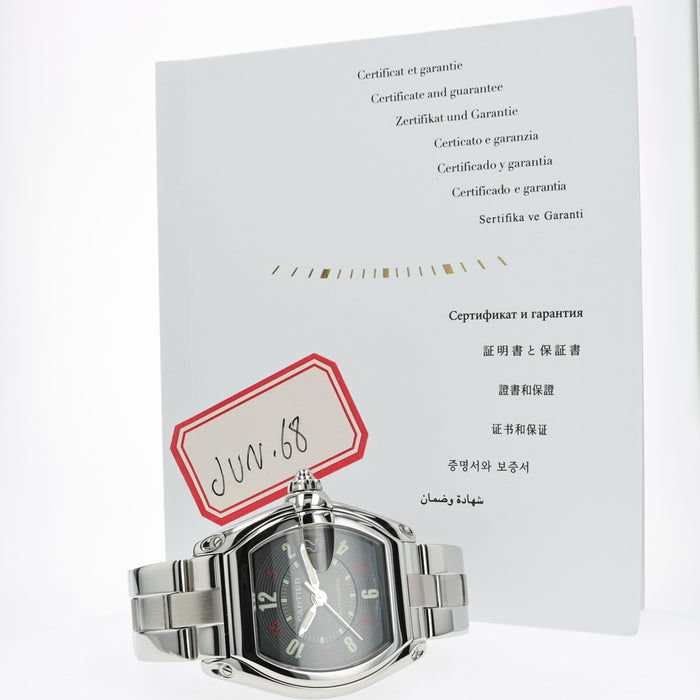 Cartier Roadster Large Vegas Roulette Dial Stainless Steel W62002V3 2510
