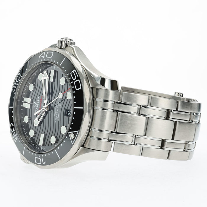 Omega Seamaster Professional 300 Black Wave Dial Stainless Steel 210.30.42.20.01