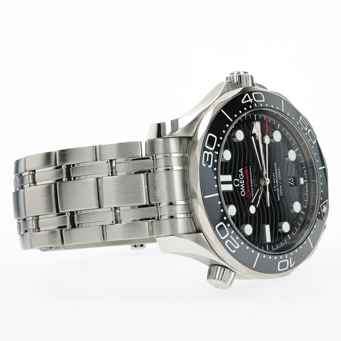 Omega Seamaster Professional 300 Black Wave Dial Stainless Steel 210.30.42.20.01