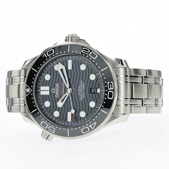 Omega Seamaster Professional 300 Black Wave Dial Stainless Steel 210.30.42.20.01