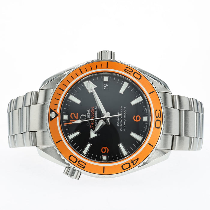 Omega Seamaster Planet Ocean Orange Bezel Stainless Steel 232.30.42.21.01.002