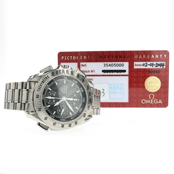 Omega Speedmaster Split Seconds Steel Bezel  Black  3540.50.00