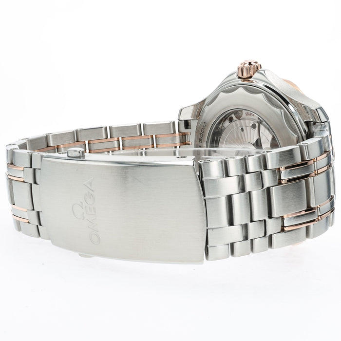 Omega Seamaster Blue Dial Rose Gold & Stainless Steel 42MM 210.20.42.20.03.002