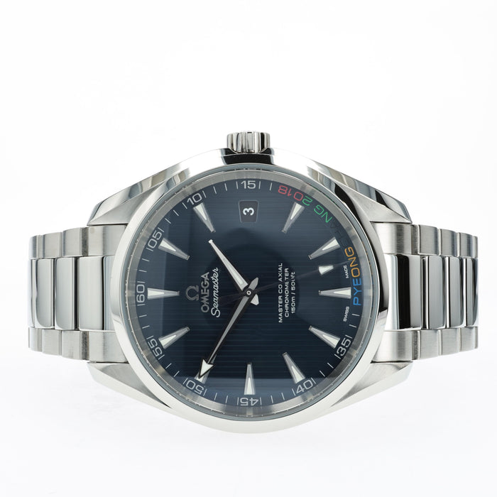 Omega Seamaster Aqua Terra Blue 2018 Pyeong Chang Olympic  522.10.42.21.03.001