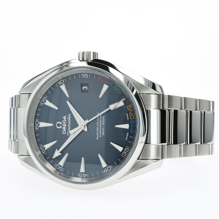 Omega Seamaster Aqua Terra Blue 2018 Pyeong Chang Olympic  522.10.42.21.03.001