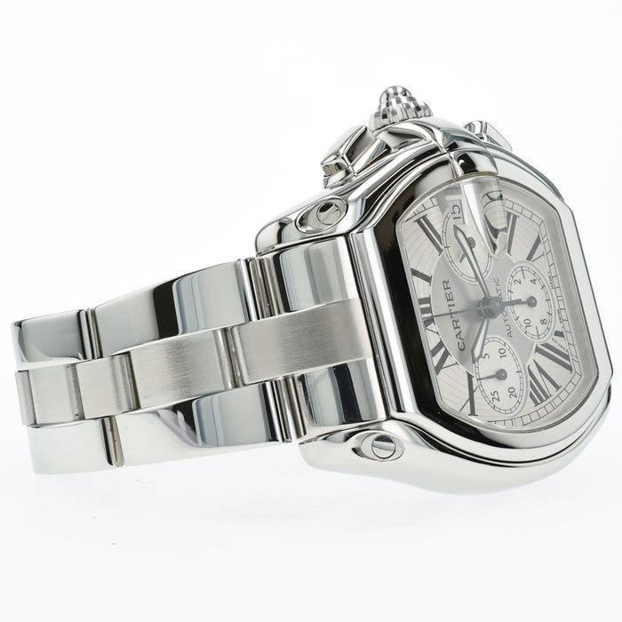 Cartier Roadster Chrono Large Silver Dial Stainless Steel W62019X6 2618