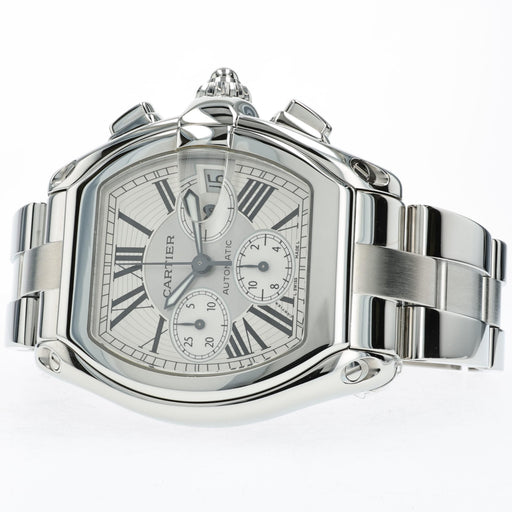Cartier Roadster Chrono Large Silver Dial Stainless Steel W62019X6 2618
