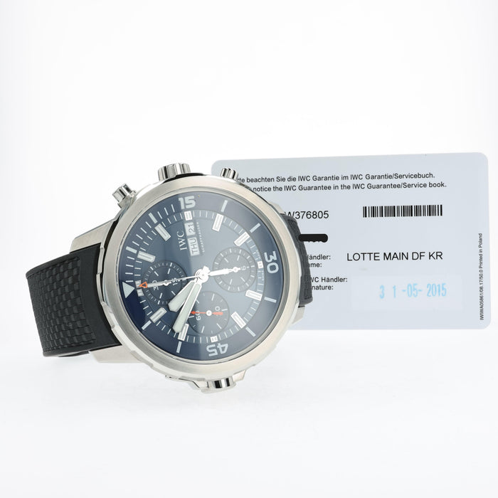 IWC Aquatimer Chronograph Blue Dial Expedition Jacques-Yves Cousteau IW376805