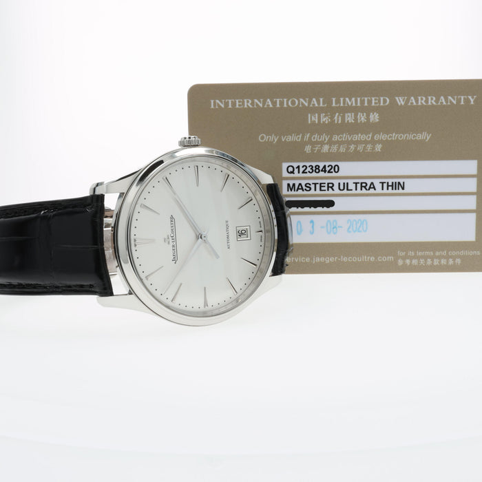 Jaeger LeCoultre Master Ultra Thin Date Silver Dial Stainless Steel Q1238420