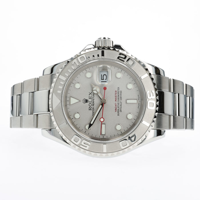Rolex Yacht-Master 40mm Platinum Dial Stainless Steel 16622
